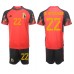 Cheap Belgium Charles De Ketelaere #22 Home Football Kit Children World Cup 2022 Short Sleeve (+ pants)